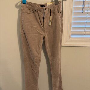 Ladies Banana Republic High Rise Slim Velvet Pants